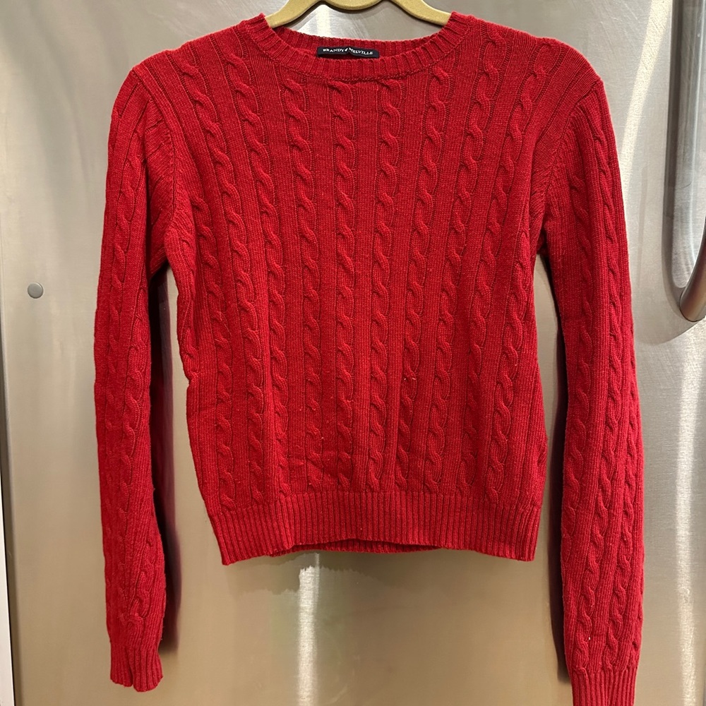 Brandy Melville Cable Knit Crop Sweater